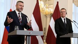 Peter Pellegrini államfő Ukrajnáról is tárgyalt a lett köztársasági elnökkel