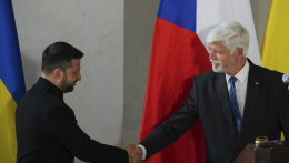 Prágába utazott Volodimir Zelenszkij