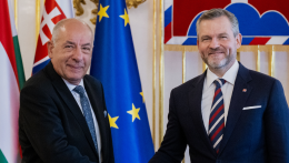 Hivatalos látogatásra érkezett Szlovákiába Sulyok Tamás magyar köztársasági elnök