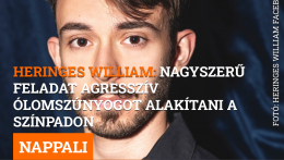 Heringes William: Nagyszerű feladat agresszív ólomszúnyogot alakítani a színpadon