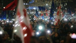 Európa-párti tüntetések Tbilisziben