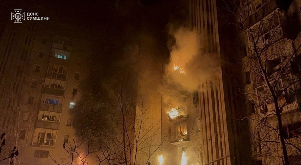 Éjszakai dróntámadások Ukrajnában