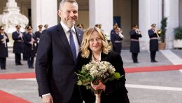 Pellegrini Rómában találkozott Meloni olasz miniszterelnökkel