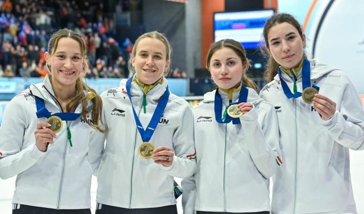 Rövidpályás gyorskorcsolya-Eb: bronzérmes a magyar női váltó