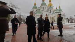 Kijev az európai diplomácia központjává vált az invázió évfordulóján