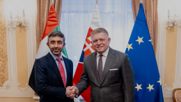 Pozsonyba látogatott az Egyesült Arab Emírségek külügyminisztere