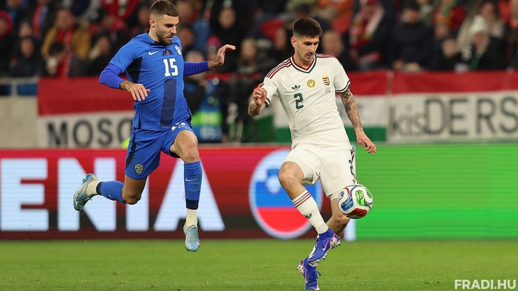 Előkészületi labdarúgó-mérkőzés: Magyarország‑Szlovénia 1:0