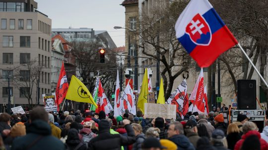 Kedden Pozsonyban tüntetett a kulturális szféra