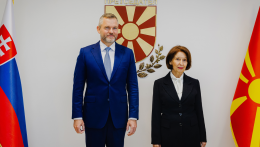 Szlovákiába érkezett Észak-Macedónia elnöke