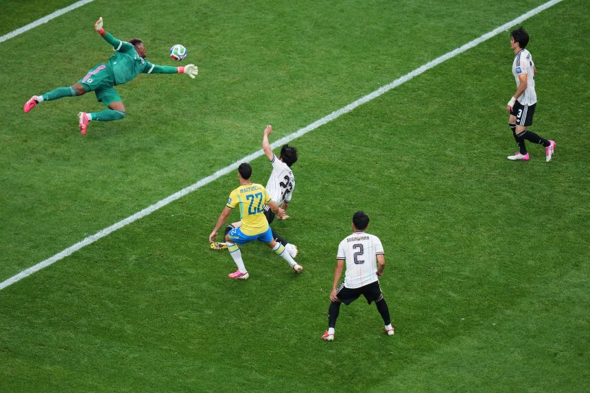 23. labdarúgó-világbajnokság, tizenhatoddöntő: Brazília‑Japán 2:1 (0:1)