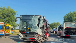 Buszbaleset Lidicénél