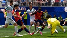 23. labdarúgó-vb, negyeddöntő: Spanyolország‑Belgium 2:1 (1:1)