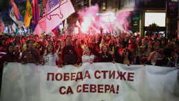 Megérkeztek a szerb fővárosba a vasárnapi választások előtt indult utolsó diákmenet résztvevői