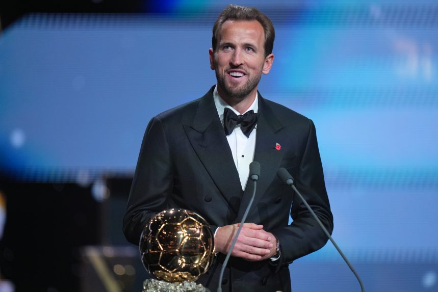 Harry Kane, a Bayern csatára kapta az Aranylabdát 2026-ban